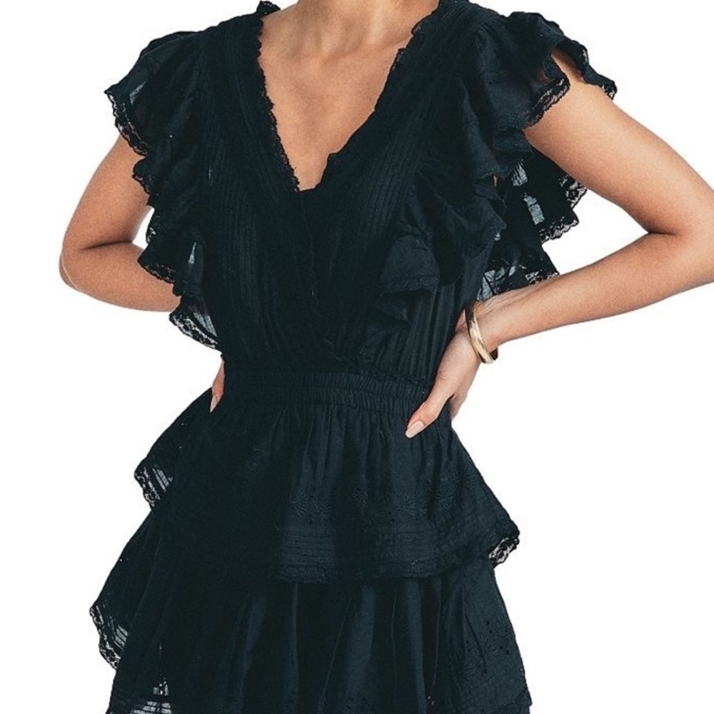 NWOT Loveshackfancy Gwen dress XL BLACK
